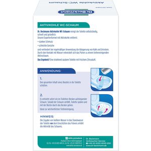 Produktbild für WC-Reiniger Dr.Beckmann 7791, Aktivkohle WC-Schaum, Pulver