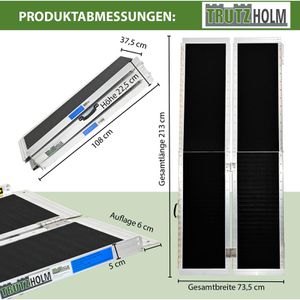 Produktbild für Auffahrrampe Trutzholm 37893, Rollstuhl-Rampe