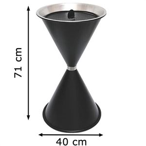 Produktbild für Aschenbecher SZ-Metall Diabola, 29715, schwarz, Outdoor