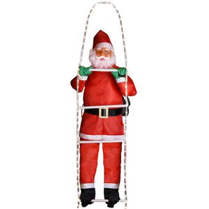 Weihnachtsfigur Monzana Weihnachtsmann auf Leiter