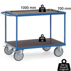 Produktbild für Tischwagen Fetra 24021402, aus Metall &amp; Holz