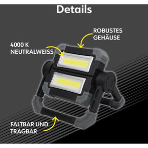 Produktbild für Baustrahler Müller-Licht Seattle, LED, mit integriertem Akku