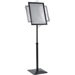 Produktbild für Infoständer Böttcher-AG aus Aluminium, schwarz, A3