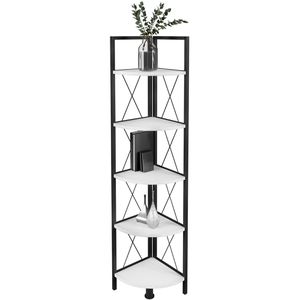 Produktbild für Bücherregal VCM Insasi 5, 919832, schwarz / weiß