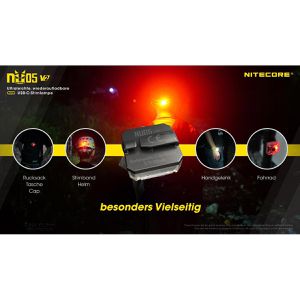 Produktbild für Stirnlampe Nitecore NU05 V2 LED, wiederaufladbar