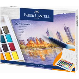 Produktbild für Farbkasten Faber-Castell 169736 Aquarellfarben