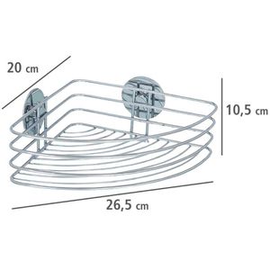 Produktbild für Duschablage Wenko Turbo-Loc Eckablage, verchromt