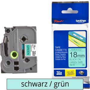 Schriftband Brother TZe-741, 18mm