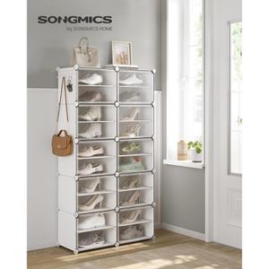 Produktbild für Schuhregal Songmics LPC035W01, aus Kunststoff