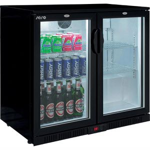 Produktbild für Getränkekühlschrank Saro BC208, mit Glastür, abschließbar