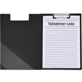 Klemmbrettmappe Foldersys 80003-30, A4 Kunststoff, schwarz