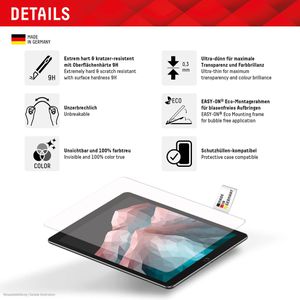 Produktbild für Displayschutzfolie Displex Tablet Glass 2D, 9H