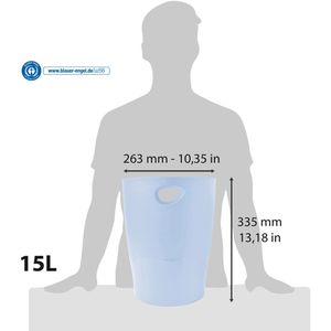 Produktbild für Papierkorb Exacompta 45362D, ECOBIN Aquarel, pastellblau