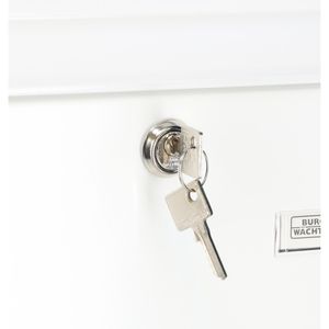 Produktbild für Briefkasten Burg-Wächter Potsdam 877 W, weiß, aus Stahl