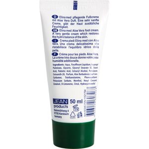 Produktbild für Fußcreme Elina-med Aloe Vera, feuchtigkeitsspendend