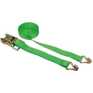 Produktbild für Spanngurt Kerbl 3712, grün, mit Haken &amp; Ratsche