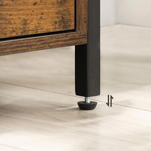 Produktbild für Nachttisch Vasagle LET067B01, braun, vintage