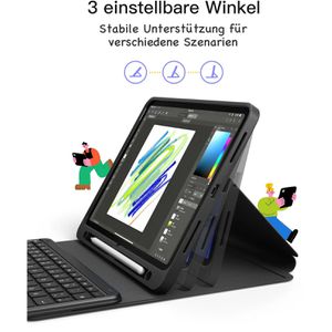 Produktbild für Tablet-Hülle Inateck KB002, schwarz
