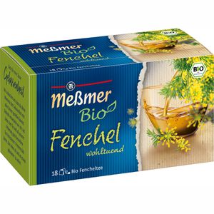 Meßmer Tee Fenchel, BIO, 18 Teebeutel, 40,5g
