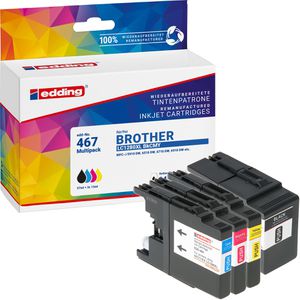 Produktbild für Tinte Edding EDD-467 für Brother LC-1280XLVAL Value Pack