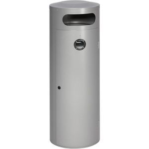 Aschenbecher VAR KS 90, silber, für Outdoor