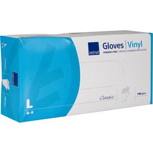 Produktbild für Einmalhandschuhe Abena Classic, transparent, 100 Stück