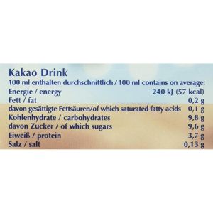 Produktbild für Milchdrink frischli Kakao Drink, im Trinkpäckchen
