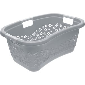 Wäschekorb Keeeper Lasse, grau, mit 3 Griffen