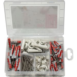 Produktbild für Schrauben-Dübel-Set Fischer 577062, EasyDIY Box Dekoration