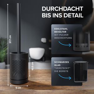 Produktbild für WC-Bürste ovimar Hugla, schwarz matt