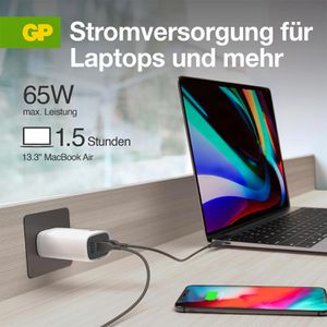 Produktbild für USB-Ladegerät GP Batteries GaN, 65 Watt