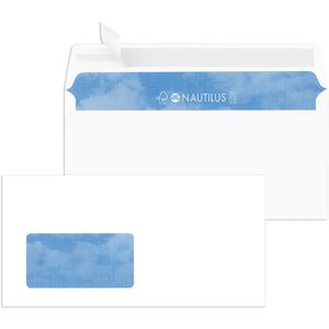 Briefumschläge Mailmedia Nautilus, weiß, DIN lang