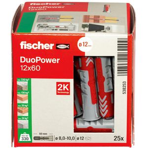 Produktbild für Dübel Fischer 538253, DuoPower 2 Komponenten-Dübel