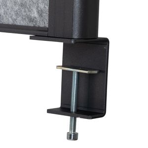 Produktbild für Tischtrennwand Maul connecto, grau / weiß