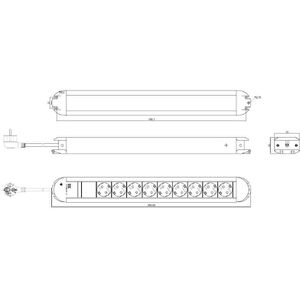 Produktbild für Steckdosenleiste Bachmann Primo 331.011, 2m Kabel