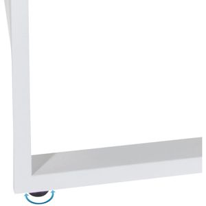 Produktbild für Schreibtisch hJh-OFFICE Workspace light I 830077, grau / weiß