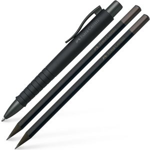 Schreibset Faber-Castell Urban all black, 3-teilig