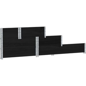 Produktbild für Palettenaufsatz vidaXL 4010314, schwarz, Holz