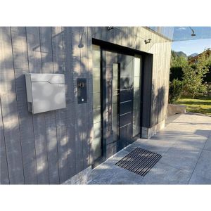 Produktbild für Briefkasten Metzler Hoffmann, verkehrsweiß, aus Stahl
