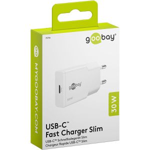Produktbild für USB-Ladegerät Goobay Slim 75736, GaN, 30 Watt