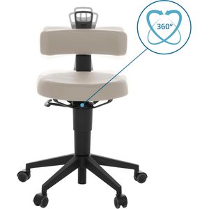 Produktbild für Drehhocker hJh-OFFICE TOP WORK FLEX, 925006