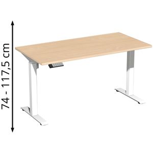 Schreibtisch Geramöbel Elevate Home, buche / weiß