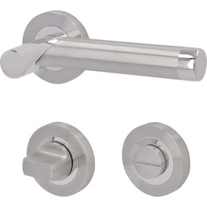 Drückergarnitur Alpertec Solid 1-R-C WC