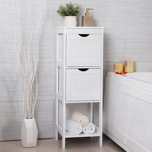Produktbild für Badschrank Vasagle BBC42WT, mit 4 Füßen, weiß