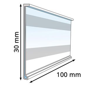 Produktbild für Scannerschiene Böttcher-AG DBR 30, 100 x 30 mm