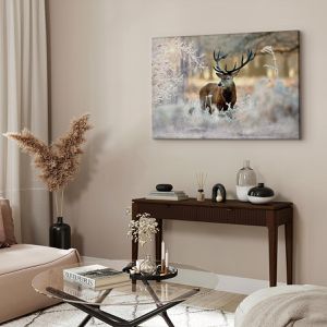 Produktbild für Wandbild Artgeist Hirsch im Winter