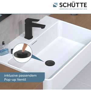 Produktbild für Waschtischarmatur Schütte Raven, schwarz matt