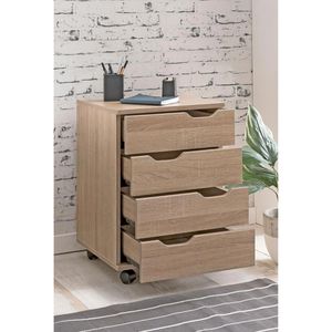 Produktbild für Rollcontainer Wohnling WL5.931, aus Holz, sonoma eiche