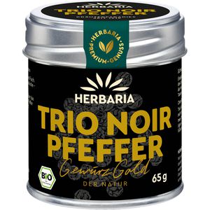 Produktbild für Pfeffer Herbaria Trio Noir, ganze Körner, schwarz, BIO