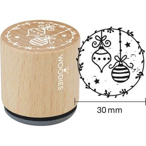 Motivstempel Colop Woodies Weihnachtskugel, aus Holz